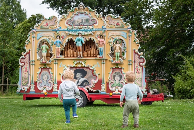 Draaiorgel huren draaiorgeltje Frans Hals Buurtcamping Leiden